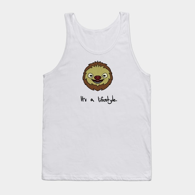 Cute Sloth It's A Lifestyle Funny Sloth Lovers Tank Top by theperfectpresents